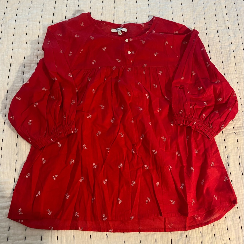 Red Madewell blouse